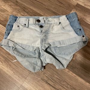 One Teaspoon Bandits Two Toned Shorts